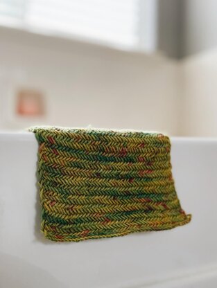 Herringbone washcloth