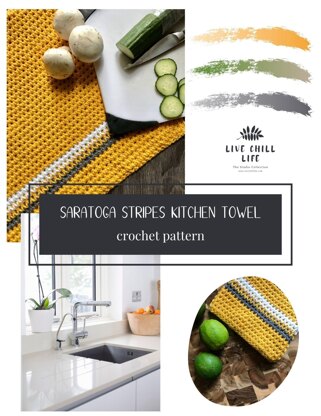Saratoga stripes kitchen towel