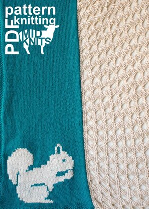 Squirrel Throw Blanket / Shawl / Scarf (2016013)