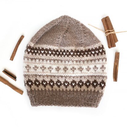 ZUCKER-ZIMT Fair Isle Hat