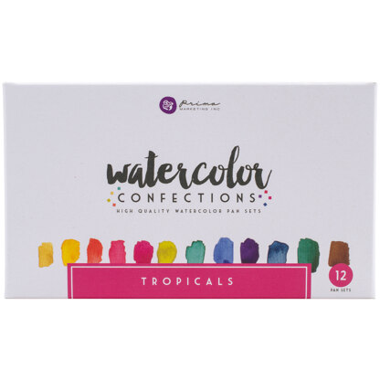 Prima Marketing Prima Watercolor Confections Watercolor Pans 12/Pkg - Tropicals