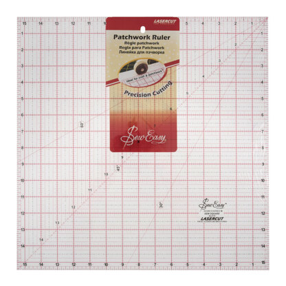 Sew Easy – Lineal: Quilten: Quadrat: 15,5 x 15,5 Zoll