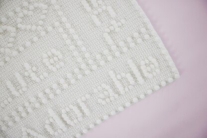 Precious Words One-Piece Baby Blanket