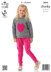 Girls' Sweaters in King Cole Big Value Chunky - 3854
