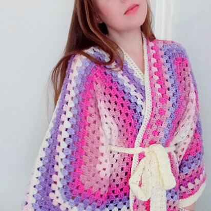 Crochet Kimono Hexagon Cardigan Pattern