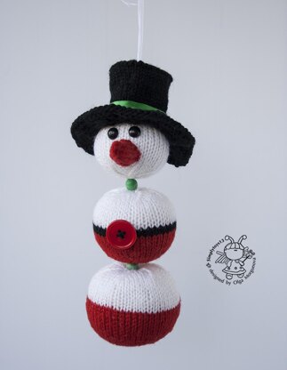 Snowman Bobber Ornament