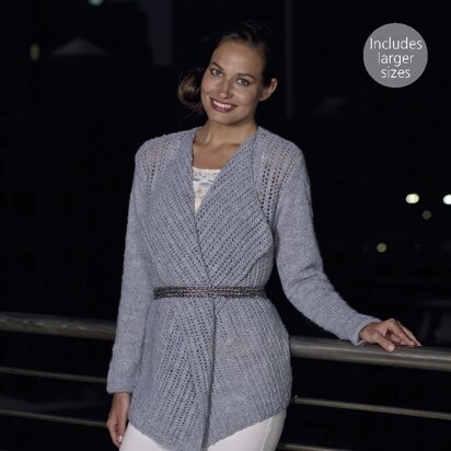 Wrap Jacket in Sirdar Moonstone - 7861