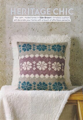 Flower Fairisle Cushion Cover