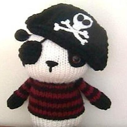 Pirate Panda Knit Amigurumi Pattern