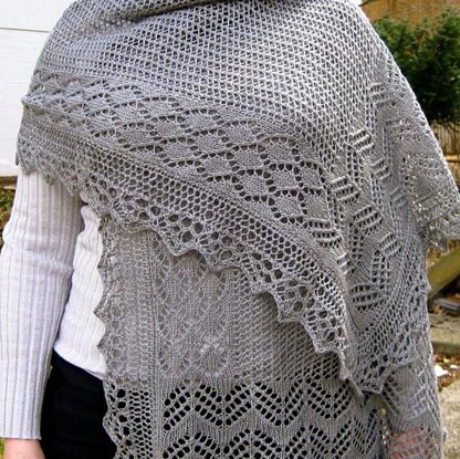 Diamond Lace Sampler Wrap