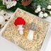 Mushroom no sew crochet pattern Christmas ornament Amigurumi keyring crochet Car mirror hanger Bag charm keychain