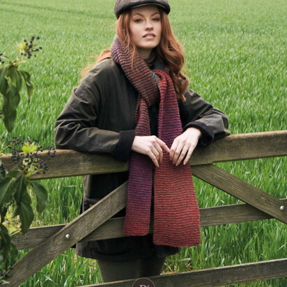 Ingleton Scarf in Rowan Felted Tweed Colour (DE) - Downloadable PDF