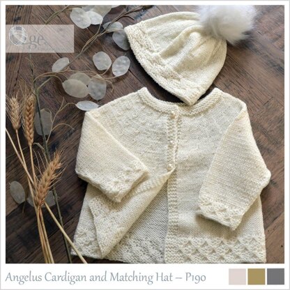 Angelus Cardigan and Matching Hat – P190’