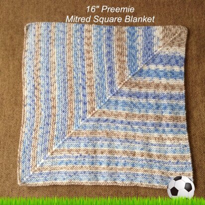 Preemie Mitre Blanket 16"