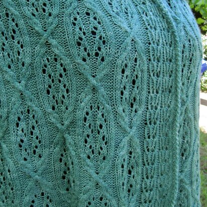 Buzen Cable Lace Shawl