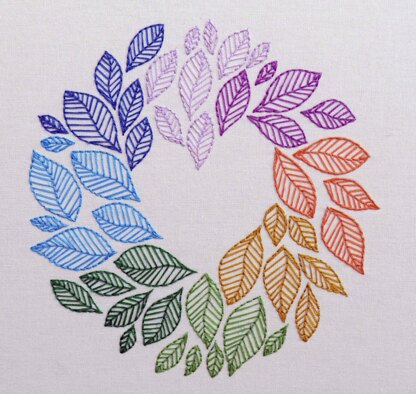 Stitchdoodles As the Leaves Turn Hand Embroidery Pattern