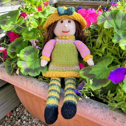 Tulip Rag Doll Knitting Pattern - Toy Knitting Pattern