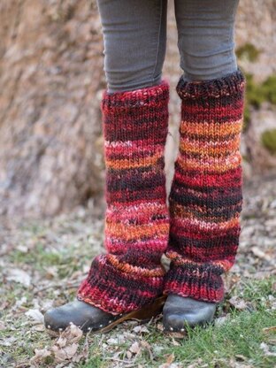 Xue Legwarmers in Berroco Millefiori Big - 392-8 - Downloadable PDF