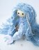 Blue Mermaid doll knitted flat