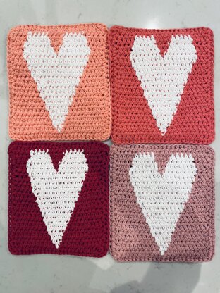 Skinny Heart Hot Pads