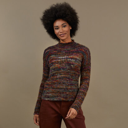 Honey Lake Pullover - Sweater Knitting Pattern for Women in Tahki Yarns Aurora