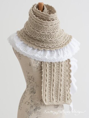 How to Crochet a Lace Scarf with Flowers Free Pattern and Tutorial -  Kirsten Holloway Designs