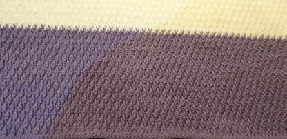 Crotcheted baby blanket