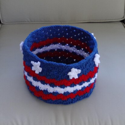 Stars and Stripes Large Basket