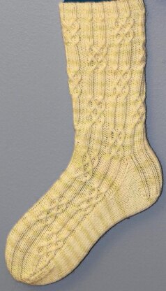 Rib and braid socks