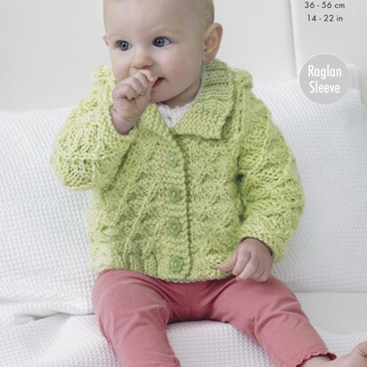 Hoody, Jacket and Matinee Coat in King Cole Chunky - 4845 - Downloadable PDF
