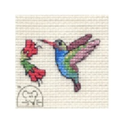 Mouseloft Stitchlets - Hummingbird Cross Stitch Kit - 64mm