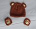 Urso - baby bear hat and mitts