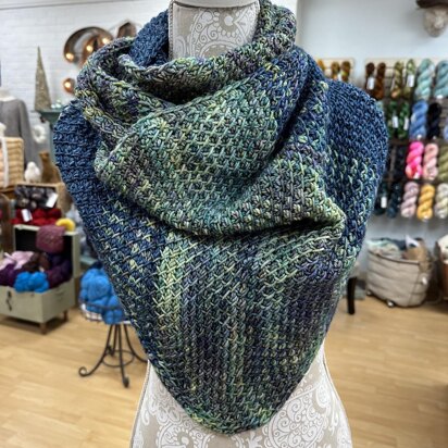 Ringing Rocks Shawl (Worsted)