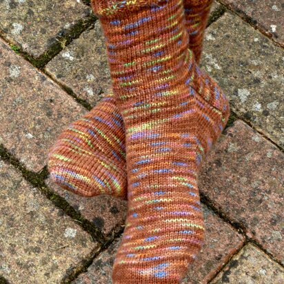 Vanilla Sock with Gusset and Choice of Reinforced Heel - knitting pattern