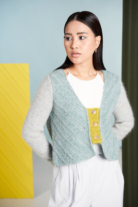 Reflect Vest in Rowan Felted Tweed & Kidsilk Haze - ZB301-00002-ENPFR - Downloadable PDF