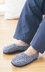 Loafers in Bernat Phentex Slipper & Craft Yarn - Downloadable PDF