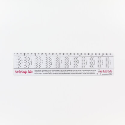 Ann Budd Knits Handy Gauge Ruler