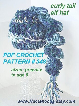 348, CURLY TAIL HAT