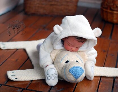 Baby Blanket Polar Bear Rug ( Mat )