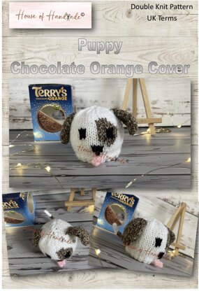 Puppy Dog Chocolate Orange Cover Knitting Pattern