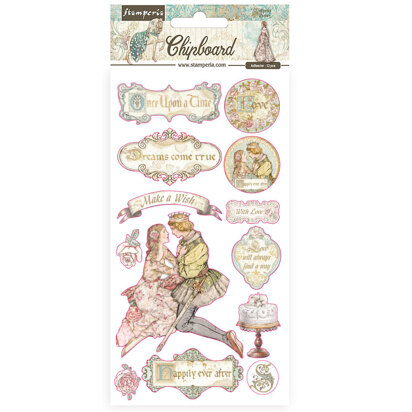 Stamperia Adhesive Shapes Sleeping Beauty 15x30 cm