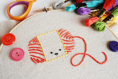 Rainbow Posies Embroidery Pattern