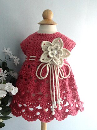 Knit Crochet PATTERN Newborn Baby Girl Clothes Jacket and Dress