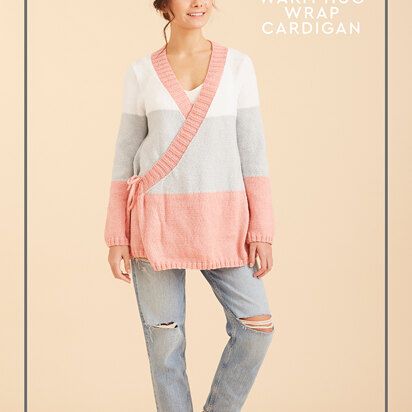 Warm Hug Wrap Cardigan - Free Knitting Pattern For Women in Paintbox Yarns Simply DK