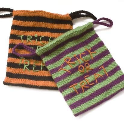 Spooktacular Candy Bags in Lion Brand Vanna's Choice - 90433AD - knitting pattern