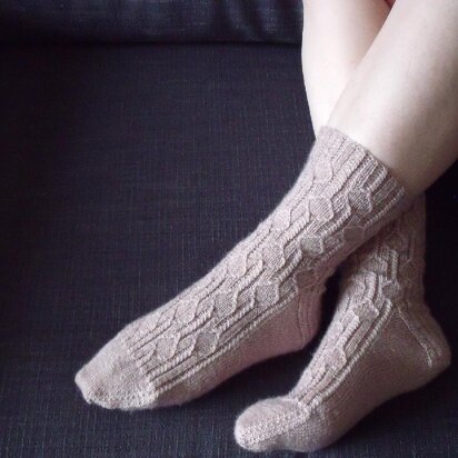 Falling Petals Socks