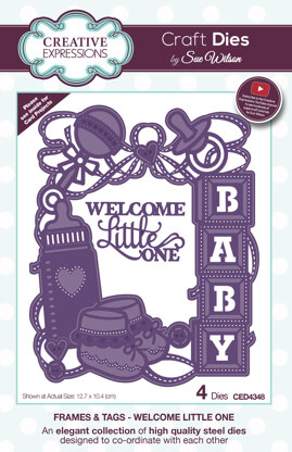 Creative Expressions Craft Dies By Sue Wilson - Welcome Little One