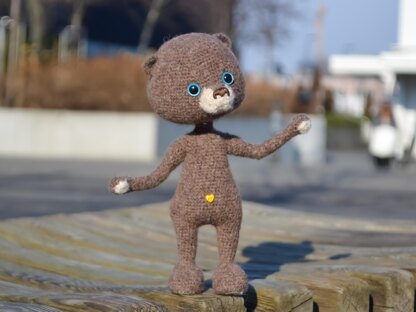 Crochet Pattern: Little Bear PDF, Amigurumi toy