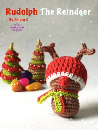 Rudolph The Reindeer - Christmas Decoration, Christmas gifting idea, Christmas Toys for Kids, Christmas Tree Decoration, Christmas crochet pdf pattern with video tutorials