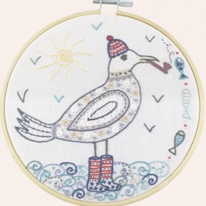 Un Chat Dans L'Aiguille Capitaine Kerhouet goes Fishing Embroidery Kit